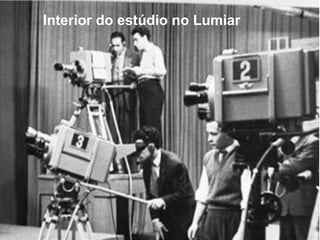 Interior do estúdio no Lumiar
 