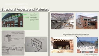 Structural Aspects and Materials
Angled beams holding the roof
SUNRISE CONVENTION
CENTER
source :photography
 