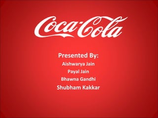 Marketing Presentation on Coca Cola