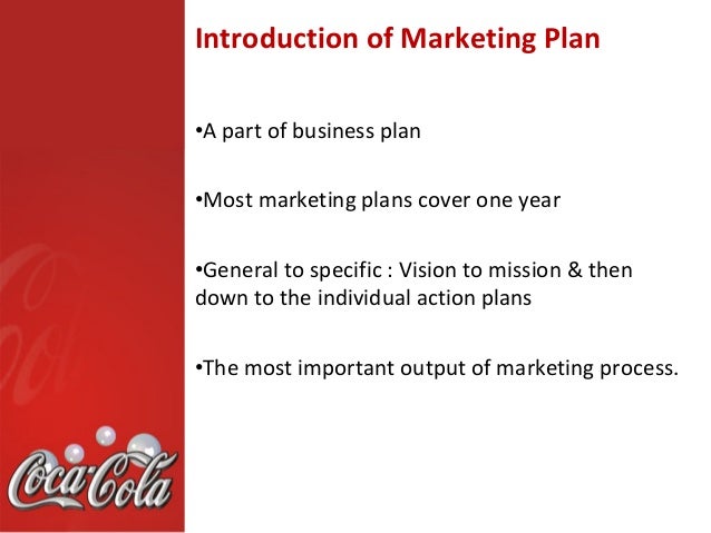 Example of business plan for coca cola