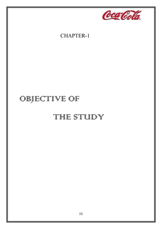 CHAPTER-1

OBJECTIVE OF
THE STUDY

[2]

 