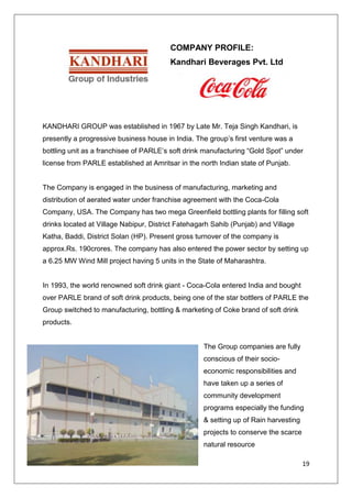StapleOut of all these mentioned techniques for designing the questionnaire, I have opted for Comparative Scale Technique since this way it becomes much more easy for answering the questions and also the context in which the questions have been asked, gets delivered across to the other party easily. And thus we can analyze the responses in a better way.<br />And to obtain the graphical view of the responses being generated, we have used the Bar graph and Pie chart analysis, since it also helped in doing justification to the responses being gathered from the sample, as it again clearly becomes visible that how much percentage of customers agree with which question being asked and thus accordingly a collective percentage of the participants, really helped us to gather/ conclude our findings in a more effective and an efficient manner<br />Method of Data Collection <br />Data collection means gathering information to address those critical evaluation questions that were identified earlier in the evaluation process. Data was collected by conducting opinion surveys by filling out questionnaires on paper and on internet. <br />Data Collection: <br />The data was collected through survey. <br />Consumers<br />Number of consumers who were survey – 100<br />Number of responses through email – 25<br />Number of responses obtained by personal interview – 75<br />Retailers<br />Number of retailer who were survey through personal interview – 100<br />Sampling <br />Sampling involves selecting units from a population of interest so that by studying the sample one can fairly generalize the results back to the population from which they were chosen. In the present course work, convenience sampling was used and an aggregate sample size of 100 consumers was considered. <br />Sampling technique<br /> <br />Sample Type: “Non Probabilistic” Convenience sampling was followed. Convenience sampling is used in exploratory research where the researcher is interested in getting an inexpensive approximation of the truth. As the name implies, the sample is selected as per the convenience <br />Sample size: 100<br />Analysis and Discussion <br />The variables relevant for analysis of data were collected. Various analysis and interpretations have been shown in graphical and tabular form<br />Analysis of 300ML sku (Consumers) 