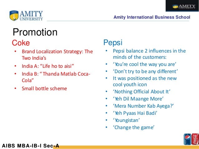 comparative study between coca cola and pepsi Title: coca-cola or pepsi that is the question – a study about different factors affecting consumer preferences background: today, advertising is a multi-billion industry, employing hundreds of thousands. comparative study between coca cola and pepsi Title: coca-cola or pepsi that is the question – a study about different factors affecting consumer preferences background: today, advertising is a multi-billion industry, employing hundreds of thousands.