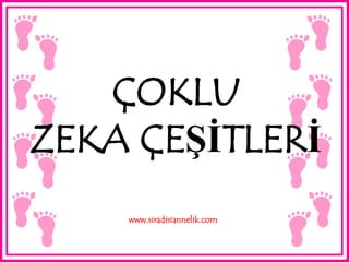ÇOKLU
ZEKA ÇEġĠTLERĠ
www.siradisiannelik.com
 