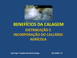 Engº.Agrº. Gastão Ney Monte Braga BENEFÍCIOS DA CALAGEM DISTRIBUIÇÃO E INCORPORAÇÃO DO CALCÁRIO AGRÍCOLA C0L.AGRO  15  