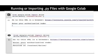 Python Programming with Google Colab | PPTX