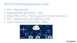 Azure PTA vs ADFS vs Desktop SSO | PDF