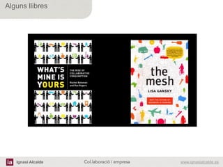 Ignasi Alcalde www.ignasialcalde.esCol.laboració i empresa	
  
Alguns llibres
1	
  
 