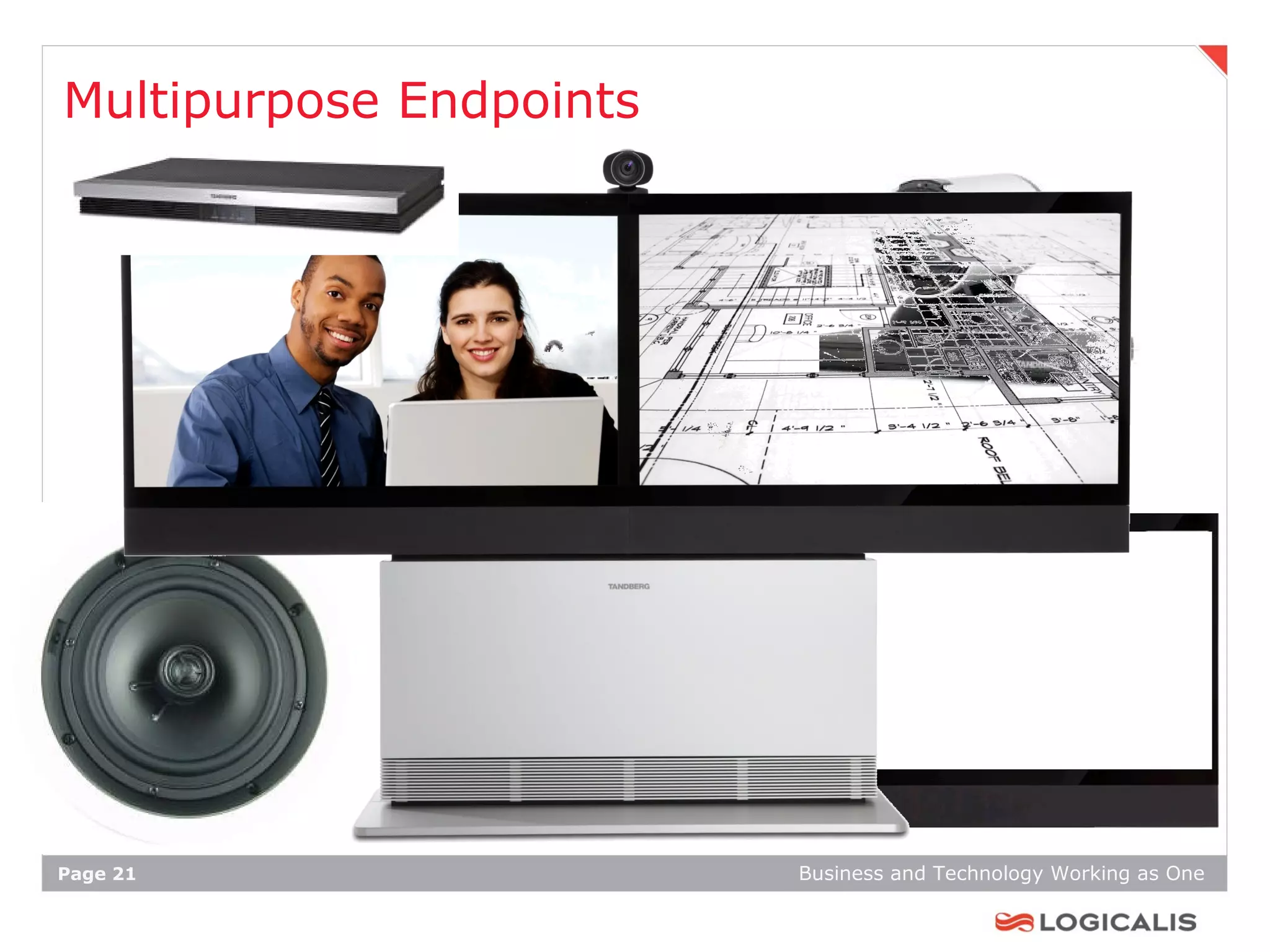 Multipurpose Endpoints




Page 21                  Business and Technology Working as One
 