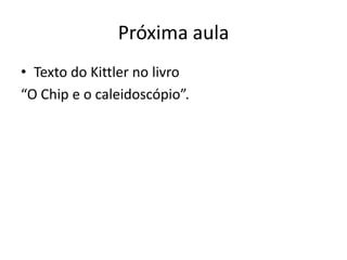 acoplamento



• para Ernst, colagem é o... “acoplamento de
  duas realidades aparentemente inacopláveis
  sobre um plano que aparentemente não lhes
  convém.” (Ernst, 1996, p.432).
 