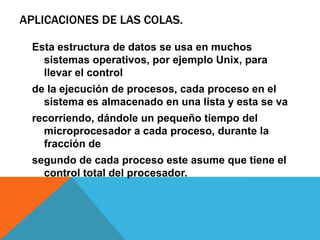Colas en programacion | PPTX