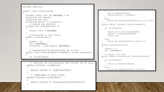 Programación 3: colas | PPTX