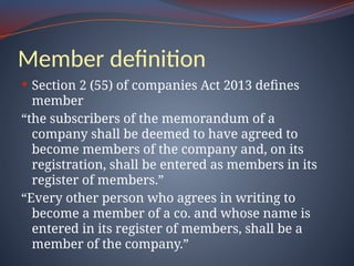 Member Def Members and Shareholders of Company.pptx