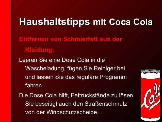Aus Welchem Material Besteht Eine Cola Dose Cola wasser