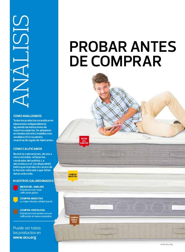 Colchones Pruebalos Ocu