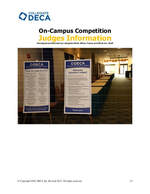 Collegiate DECA Campus Competition Host Guide