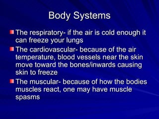 Cold Areas | PPT