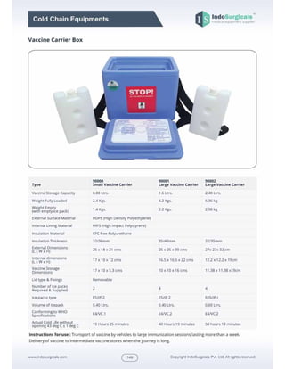 Cold Chain Equipment | PDF