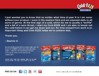 Cold-EEZE Cold Remedy Testimonial - Deanna