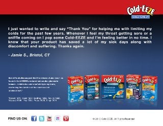 Cold-EEZE Cold Remedy Testimonial - Jamie S