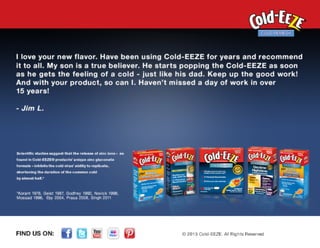 Cold-EEZE Cold Remedy Testimonial - Jo Ann S