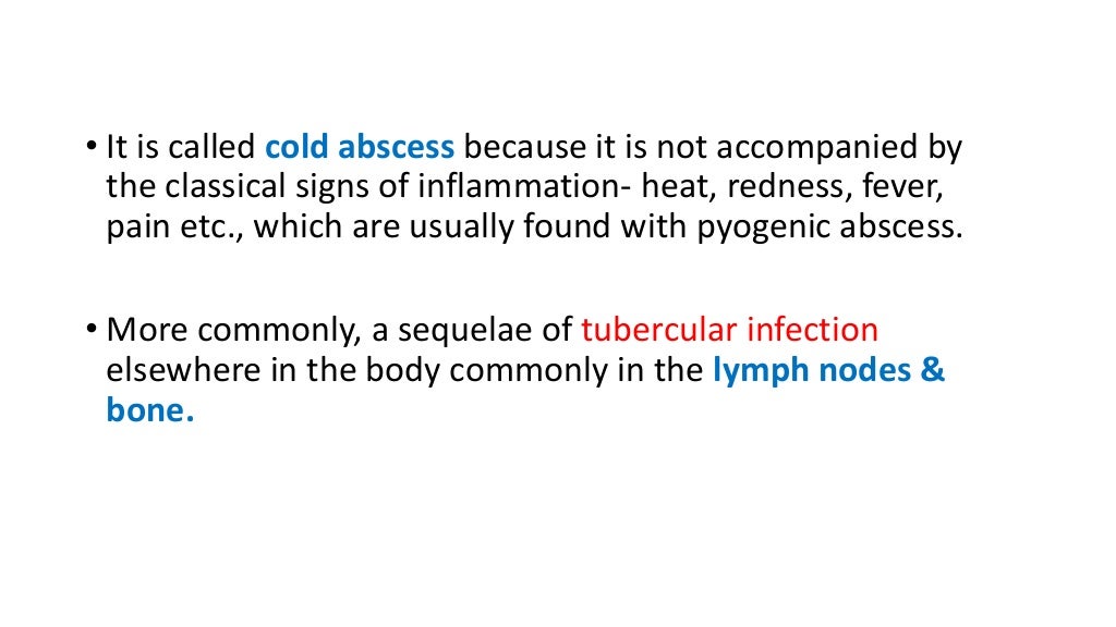 Cold abscess