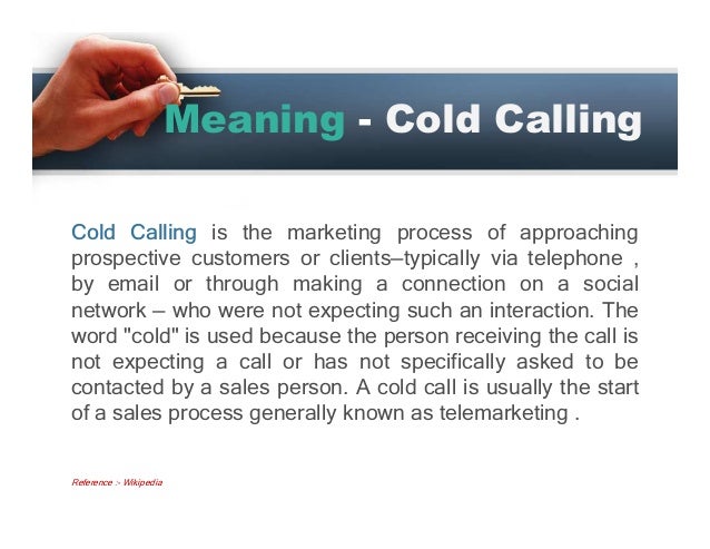 Cold calling