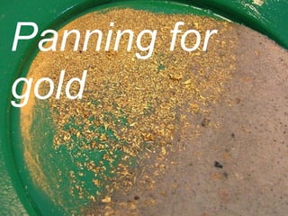 Panning for gold 