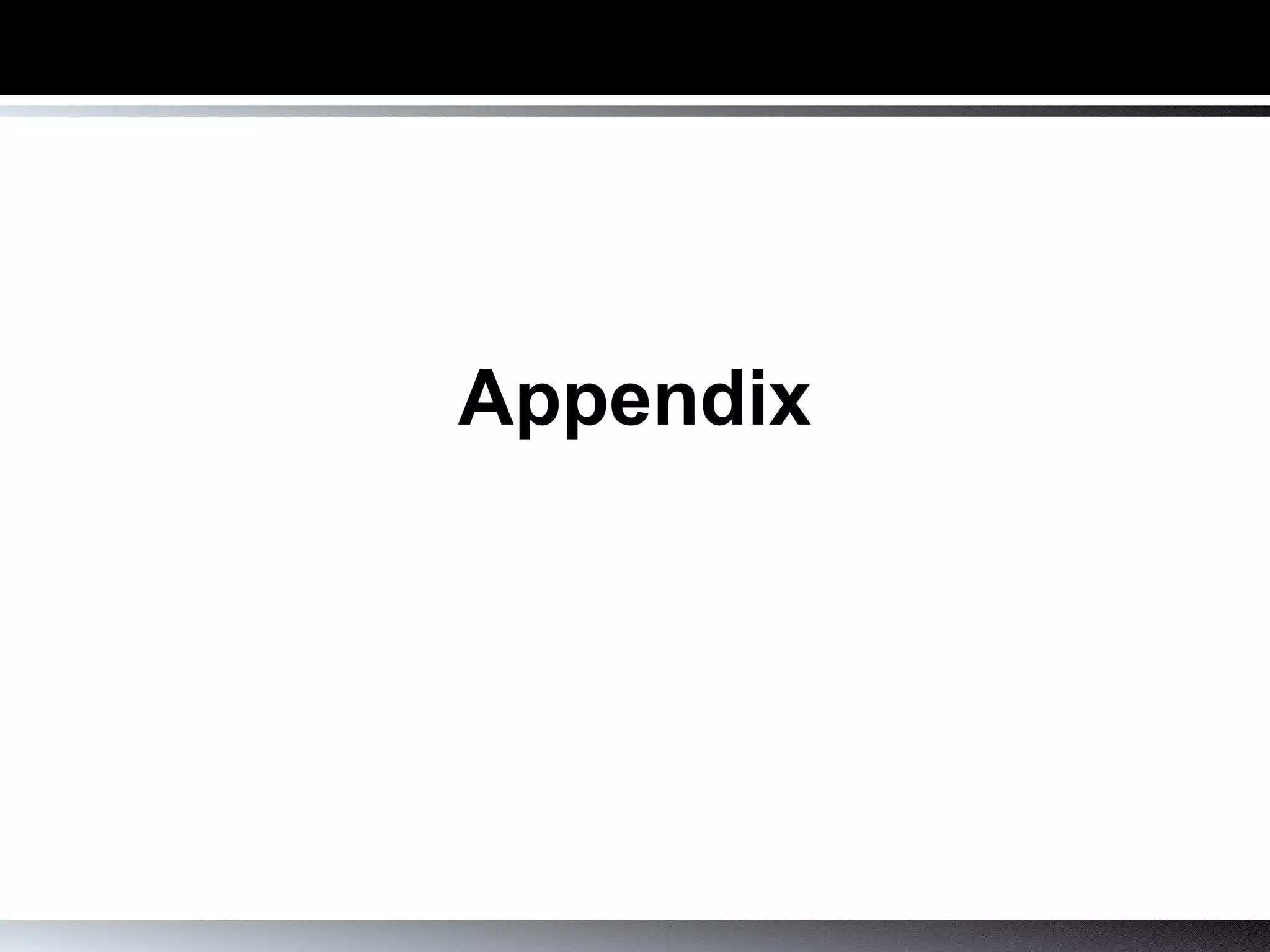 Appendix 