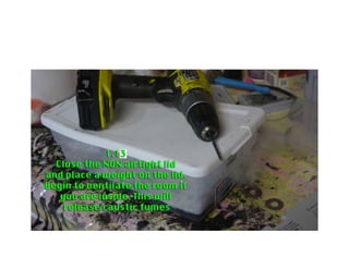 1.15 Caustic liquid cools to room
temperature
 