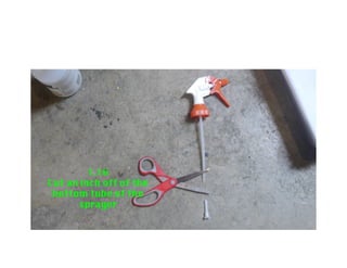 1.18 Set the funnel into the sprayer
 