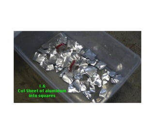 1.8 Measure 1/3rd
of a cup of lye
and pour into the container
 