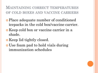 Cold chain protocols for medical professionals. pdf | PDF