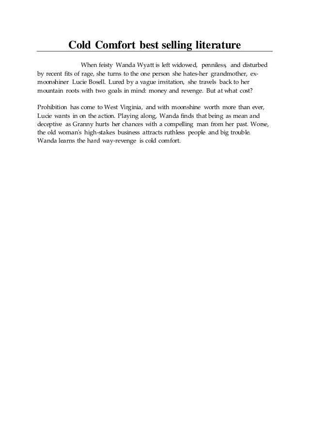 Cold Comfort Best Selling Literature
