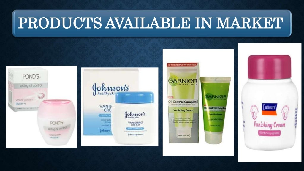 Cold cream vanishing cream