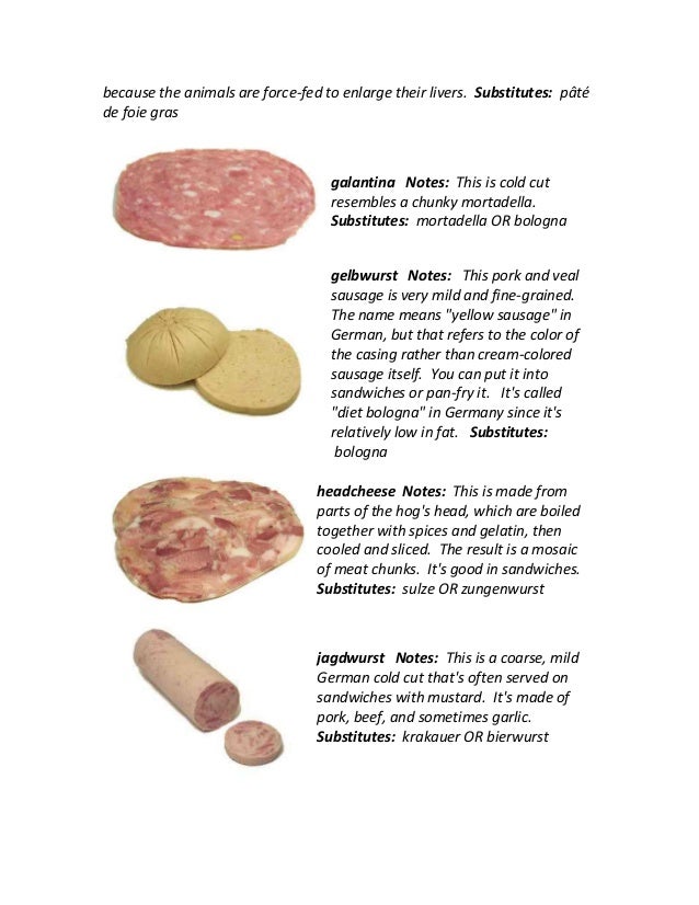 Cold cuts