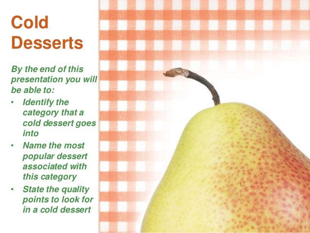Cold Desserts