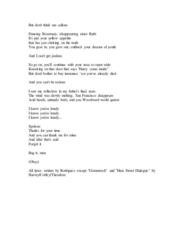 Cold Fact 2c Lyrics