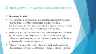 Signs and symptoms for cold, flue and allergic rhinitis.pptx
