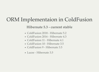 Let ColdFusion ORM do the work for you! | PDF