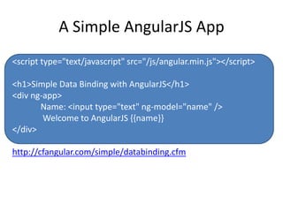 Building ColdFusion And AngularJS Applications