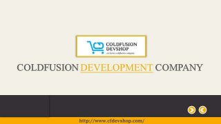 Coldfusion development company