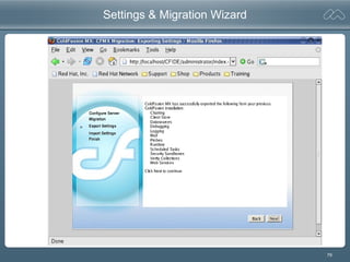79
Settings & Migration Wizard
 