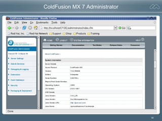 82
ColdFusion MX 7 Administrator
 