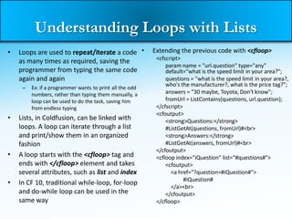 Language Basics | Coldfusion primer | Chap-1 | PPT