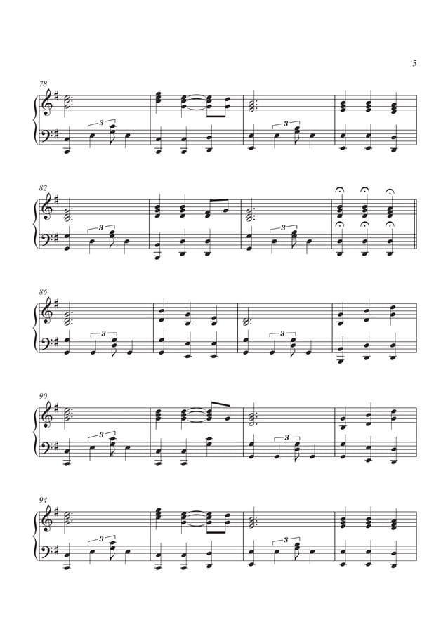 Christmas Lights Coldplay (piano sheet music)