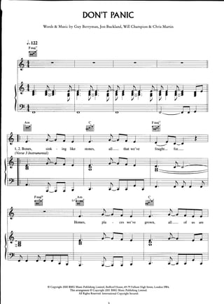 Coldplay don't panic | PDF