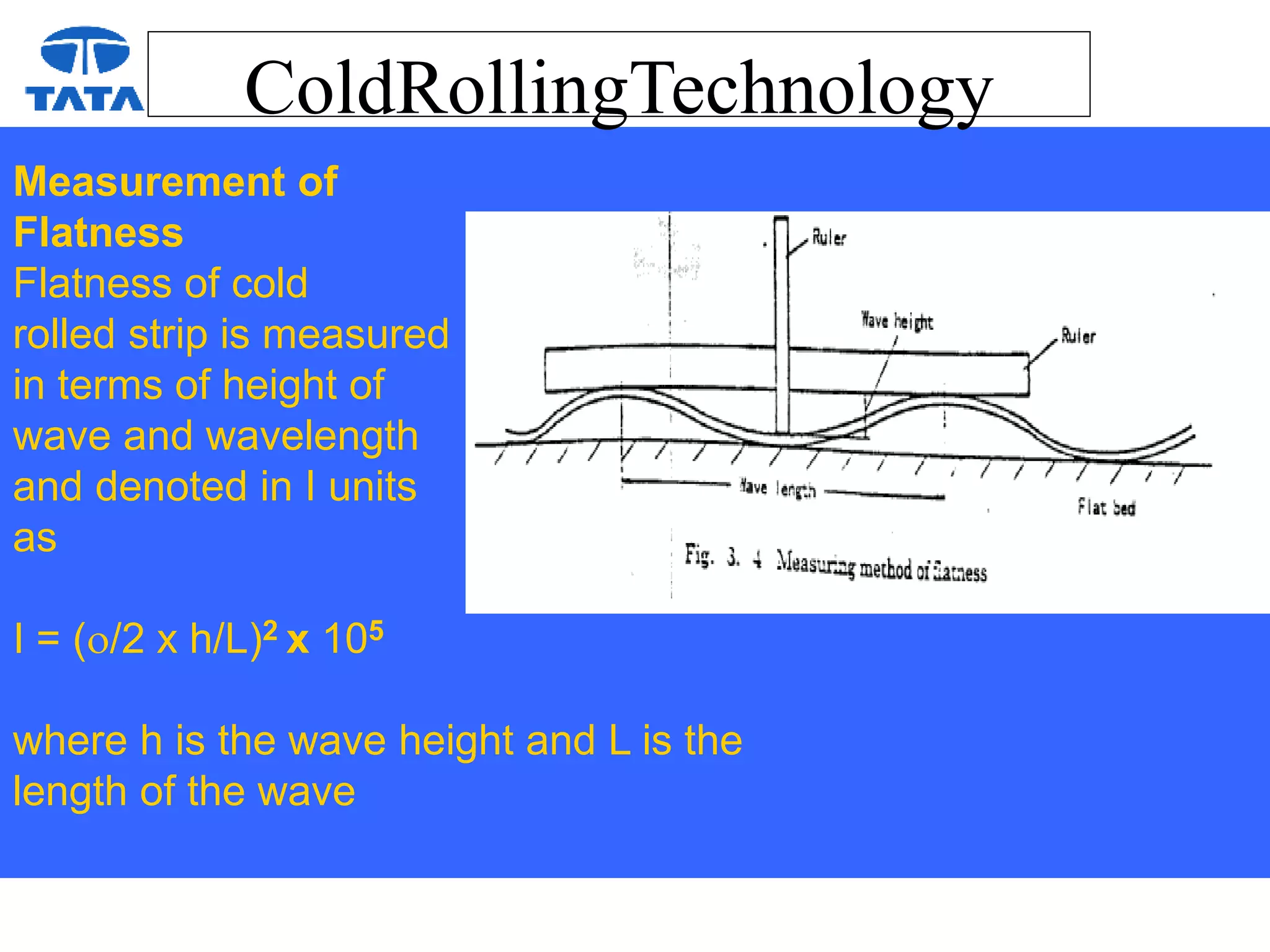 Cold Rolling fundamentals.PPT | Chemistry | Science