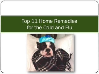 Top 11 Home Remedies
for the Cold and Flu
 