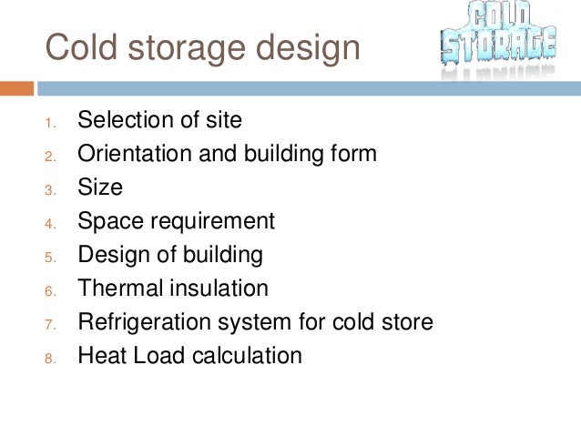 Cold Storage Ppt Pragati